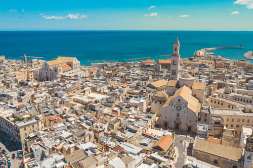 Vista panoramica di Bari