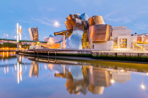 Vista panoramica di Bilbao