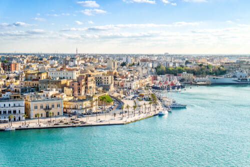 Vista panoramica di Brindisi