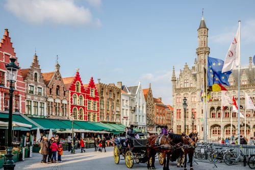 Vista panoramica di Bruges