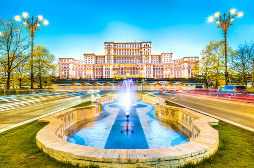 Vista panoramica di Bucarest