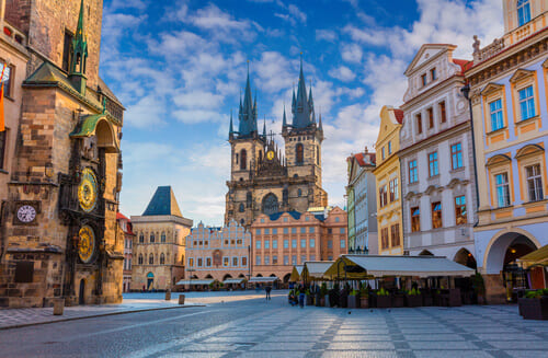 Scenic view of Prague